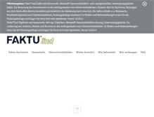 Tablet Screenshot of faktu.de